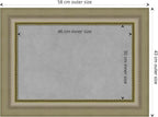 Amanti Art Silver Framed Magnetic Board 17x23 Small Vision Board for use with Magnets, 100% Metal Sheet to Display Items as Office Decor or for Home Organization in mudroom, Kitchen or Kids Room