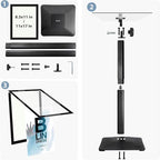 STANDNEE Heavy-duty Poster Stand Holder 11"x 17" Pedestal Floor Standing Sign Holder Vertical and Horizontal View Sign Display, PVC Magnetic Frame, Black