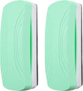 Ddaowanx Whiteboard Eraser, Magnetic Dry Erase Eraser, Glass Board Eraser,School and Office Supplies, Pack of 2 (Light Green)