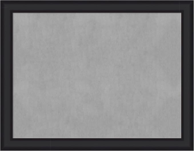 Amanti Art Black Framed Magnetic Board 21x27 Medium Vision Board for use with Magnets, 100% Metal Sheet to Display Items as Office Decor or for Home Organization in mudroom, Kitchen or Kids Room