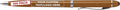 DISCOUNT PROMOS Custom Twist Action Plastic Stylus Pens, Set of 100, Personalized Bulk Pack - Pens for Work, Cool Pens for Writing, Black Ink - Gold