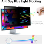 FILMEXT [2-Pack[2022 New] 27 inch privacy screen for monitor compatible with Apple Studio Display 27" Only,Removable Computer Monitor Privacy Screen Shield Anti Blue Light Filter