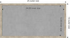 Amanti Art Silver Framed Magnetic Board 13x25 Small Vision Board for use with Magnets, 100% Metal Sheet to Display Items as Office Decor or for Home Organization in mudroom, Kitchen or Kids Room