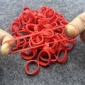 500pcs Red Color Mini Rubber Bands Elastic Bands Rubber Band for Organizing File Ties Bands School Office Supplies Stationery Holder Band Loop