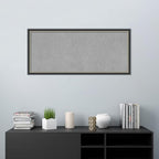Amanti Art Black Framed Magnetic Board 23x51 Oversize Vision Board for use with Magnets, 100% Metal Sheet to Display Items as Office Decor or for Home Organization in mudroom, Kitchen or Kids Room