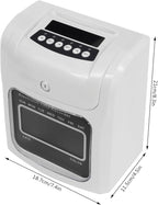 GXFCHYL Electronic Time Clock Calculating Time Clock Punch Machine Employee Attendance Punch Time Clock with 50-Piece time Cards and One Security Keys,Auto-Align Time Clocks for Small Business