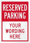 SmartSign Custom Reserved Parking Sign - 10"x14" Laminated Aluminum, 40 mil thick, Custom Metal Sign for Home, Offices, Businesses, Outdoors, Lots, USA-Made, 100+ Years of Sign Expertise