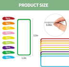 54pcs(3.2 x 1.2) Magnetic Dry Erase Labels，Magnets Sticker，11 Colors Reusable Erasable Cards Name Tags for Home, Refrigerator, Office, Student Lockers