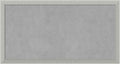 Amanti Art Silver Framed Magnetic Board 14x26 Small Vision Board for use with Magnets, 100% Metal Sheet to Display Items as Office Decor or for Home Organization in mudroom, Kitchen or Kids Room