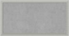 Amanti Art Silver Framed Magnetic Board 14x26 Small Vision Board for use with Magnets, 100% Metal Sheet to Display Items as Office Decor or for Home Organization in mudroom, Kitchen or Kids Room