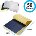 MIUXIA Tattoo Transfer Paper 50 Sheets Tattoo Stencil Paper A4 Size 4 Layers DIY Tattoo Tracing Paper Tattoo Kit Tattoo Supplies