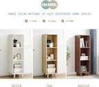 IOTXY Open Cube Low Bookcase - 3-Tier Freestanding Storage Display Cabinet Organizer with Legs for Home Office, 3-Cubes Open Shelf Short Bookshelf, White