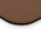 POUT TekDec Mat – Vegan Leather Desk Pad (31.5×13.4in / 80×34cm), Water-Resistant Surface, Anti-Slip Base, Scratch & Heat Protection, Multi-Functional Writing & Mouse Pad – Cinnamon Brown