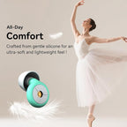 AuralProtek Ear Plugs for Sleeping Noise Cancelling, 24-30dB Ear Plugs for Noise Reduction, Hearing Protection, Silicone Soft Reusable EarPlugs for Sleep, Concert, Focus with Case & 4 Pair Eartips
