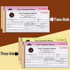 Personalized Invoice Book Custom 2 Part/3 Part Receipt Book Quote Estimate Order Forms Carbonless Form with Your Company Name Logo Address,2-10 Books (Style 2)