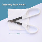 Skin Staple Removal Kit, Includes Staple Remover and Gauze Sponge, Steriled, Ideal for Hospitals and Clinics (8)