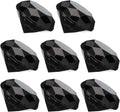 PATIKIL 8 Pcs Diamond Crystal Paperweight, 40mm / 1.57 Inch Crystal Paperweight Paper Weight for Home Office Desktop Table Decor Wedding Party Jewelry Ornaments, Black