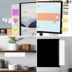 Monitor Memo Board 2Pcs Office Desk Accessories Computer Monitor Sticky Note Holder for Computer Screen Acrylic Desktop Memo Board for Women Men Home Office