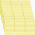 24 Pack Lined Sticky Notes 4X6 in Self Sticky Note Pads Colorful Post Stickies for Office, Home, School, Meeting, 50 Sheets/pad, Yellow