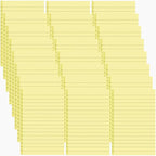 24 Pack Lined Sticky Notes 4X6 in Self Sticky Note Pads Colorful Post Stickies for Office, Home, School, Meeting, 50 Sheets/pad, Yellow