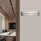 SINKAA Personalized Name Plate for Door or Wall, 2 x 8 inch Custom Office Aluminum Door Name Plates with Two Lines Custom Text, Office Gifts for Coworkers Boss Teacher, Employee Appreciation Gifts