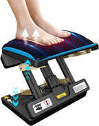 Arejonner Foldable Foot Rest, Computer Foot Rest Under Desk, 12Modes Adjustable Ergonomic for Office, Loading Capacity 80 pounds, Removable Soft Cloth Pad,All-Season(Yellow)