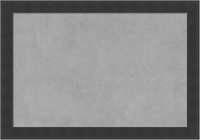 Amanti Art Black Framed Magnetic Board 14x20 Small Vision Board for use with Magnets, 100% Metal Sheet to Display Items as Office Decor or for Home Organization in mudroom, Kitchen or Kids Room