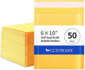 Cltowany Padded Envelopes 6×10' Inch 50 Pack Self-Sealing Paper Envelopes for Shipping, Mailing, Packaging,Strong Adhesion Envelope Mailers