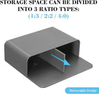 Lidwot Grey Strong Magnetic Dry Erase Marker Holders - Pen Holders for Whiteboard, Fridge, Locker, Magnetic Organizer for Office, Kitchen, and School. No Drilling, Nails, or Glue Needed