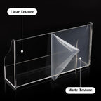 SHIQIKEJIPTY 5x8 Acrylic Index Card Holder Index Card Display Stand For Desk Note Cards File Box Postcard Holder Business Stand Display Index Organizer Case for Office Business Desktop(No Cards)