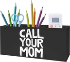 Exqcom Funny Call Your Mom Pen Pencil Holder for Classroom Dorm, Gifts for College Students Boys Girls, Classroom Desk Accessories, Back to School Supplies