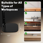 LitONES LED Desk Lamp for Home Office, Eye-Caring Modern Desk Light, 3 Color Temperature 10 Brightness Computer Light, Dimmable Desk Light with Memory & Timer Func, Metal Swing Arm Table Lamp