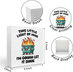 Funny Office Decor, Funny Office Gifts, Dumpster and Fire Wood Box Sign, Funny Desk Decor Funny Office Supplies, Cubicle Counter Shelf Decor, Funny Gifts for Coworkers Nurse Teacher Friends
