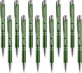 Yucold Customized ballpoint pens in bulk, personalized ballpoint pens with free engraving, for use in companies, enterprises, graduation anniversaries (Green,390)