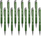 Yucold Customized ballpoint pens in bulk, personalized ballpoint pens with free engraving, for use in companies, enterprises, graduation anniversaries (Green,260)