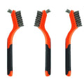 3pcs Small Stainless Steel Little Wire Brushes Set for Cleaning Rust Removal