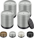 Furniture Risers Bed Risers Heavy Duty 1 inch, 2 inch, 3 inch, 4 inch Round Adjustable Bed Lifts Riser for Desk Legs Table Couch Sofa Chair Refrigerator Washing Machine (1+1+1 Inch, Gray, 4 Pack )