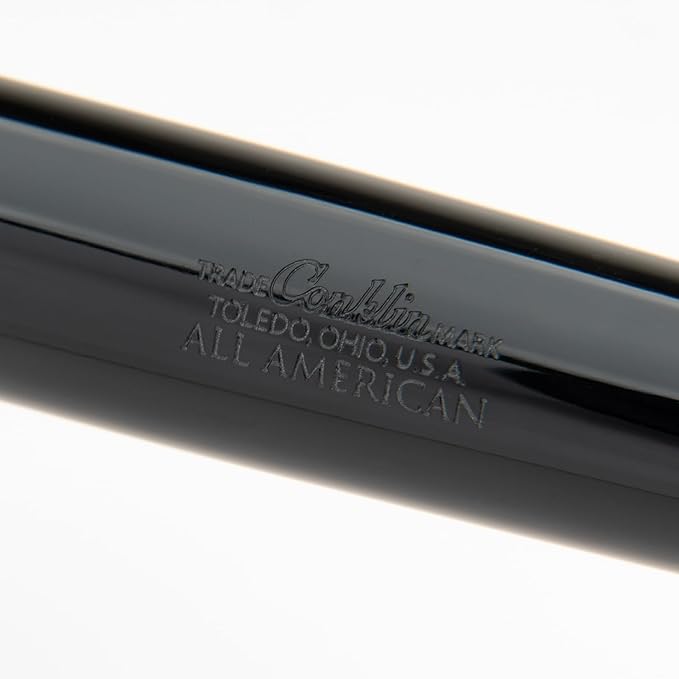 Conklin All American Fountain Pen in Black – Medium Nib, Timeless Design & Premium Craftsmanship – Ideal Gift for Professionals & Collectors