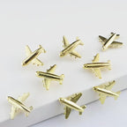 Gold-Tone Airplane Push Pins 30 Pack - Metal Thumb Tacks for Cork Bulletin Board,Photos Wall,Maps,Office and Home Decoration
