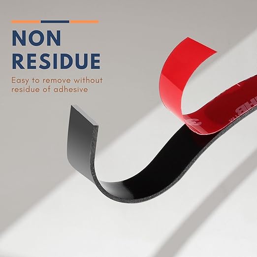 3M Double Sided Mounting Tape 2 Pack 5925 VHB 1" Width Black Foam Tape High Bond Waterproof Heavy Duty Strong Adhesive Tape Thick 0.025in Fastener Replace Décor Frame Logos