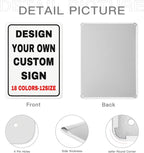 Custom Metal Personalized Signs With Photo Text Logo - Wall Decorative House Signs For Business & Home