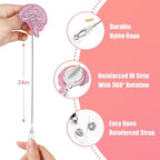Aoryalps Retractable Badge Reel Holder Retractable with ID Clip for Nurse Nursing Name Tag Card Nursing Student Teacher Doctor Medical Assistant Work Office Clip-Gifts for Nurse
