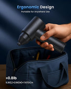 LOXP Electric Air Duster – 150000RPM Powerful Compressed Air Duster with LED Light, 3 Gears, 7500mAh Battery & Fast Charging, Rechargeable Air Blower for Computer, Keyboard, PC, Car, House & Outdoor