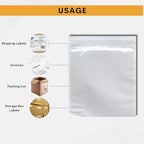 200 Pack 7"x10" Shipping Label Sleeves – Clear Self-Adhesive Packing Slip Pouches, Waterproof Packing List Envelopes – Ideal for Shipping Documents, Mailing Labels, Invoices & Packing Slips