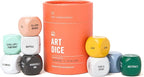 Two Tumbleweeds Art Dice - Drawing & Painting Game for Adults, Artists & Teachers - Set of 9 Dice for Creative Inspiration - Drawing Prompts for Studio and Classroom - Gift for Artist - 1+ Players