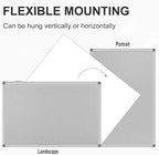 36x24-Inch Gray Felt Bulletin Board with Silver Aluminum Frame – Perfect for Home, Office, and Classroom