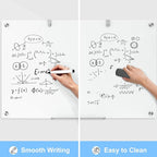 36 x 24 Inches Glass Whiteboard, Magnetic Glass Dry Erase Board for Wall, 3' x 2' Brilliance White Board for Office, Home, School