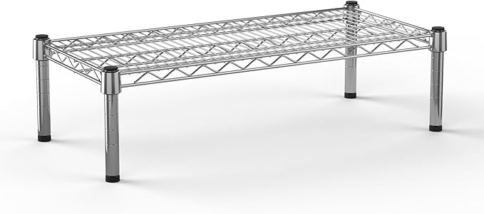 Regal Altair 14''W x 30''L x 8''H Chrome Plated Wire Dunnage Rack | Off The Floor Storage