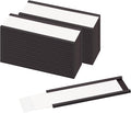 LLPT Magnetic Label Holder 3" x 1" 26 Packs C Channel 300g White Paper Cards Protective Film Strong Removable for Shelf White Board Toolbox Metal Wall Cabinet Drawer(MH31026)