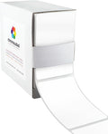 ChromaLabel 2 x 3 inch Permanent Color Code Rectangle Labels, 250 Labels per Dispenser Box, White